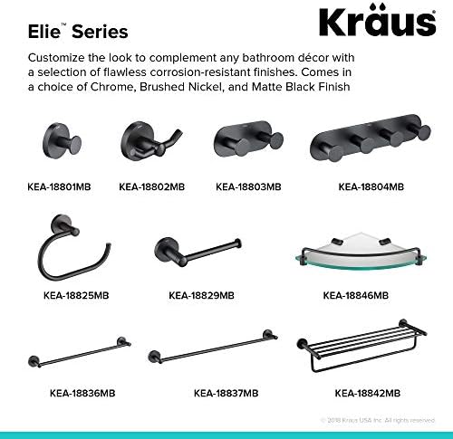 KRAUS Elie Towel Ring Matte Black KEA-18825MB