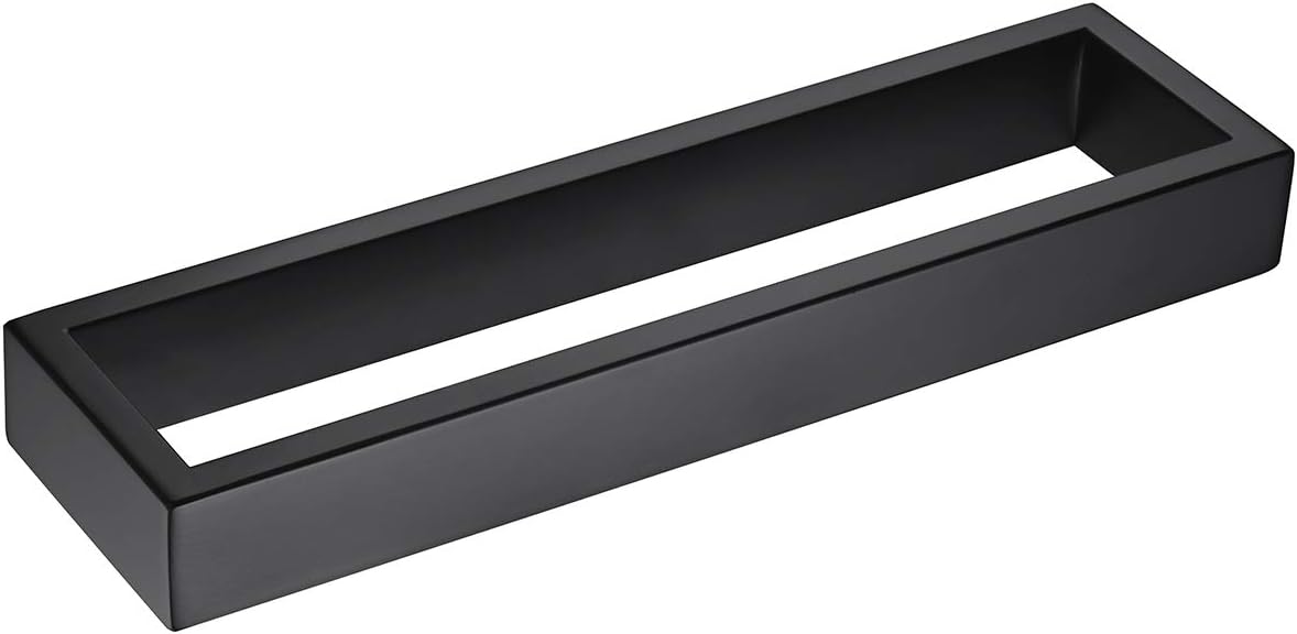 Hoooh Bath Towel Holder Matte Black Stainless Steel