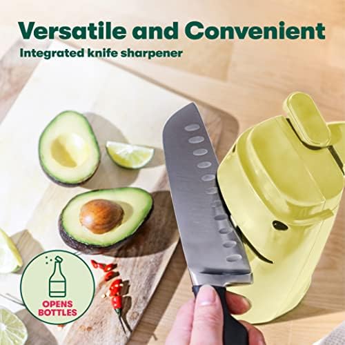 BELLA Electric Can Opener with Knife Sharpener Yellow 1