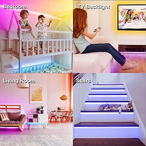 DAYBETTER 300ft RGB LED Strip Lights for Bedroom with App Control