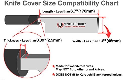 Yoshihiro Natural Magnolia Wood Saya Blade Protector for Nakiri 65in