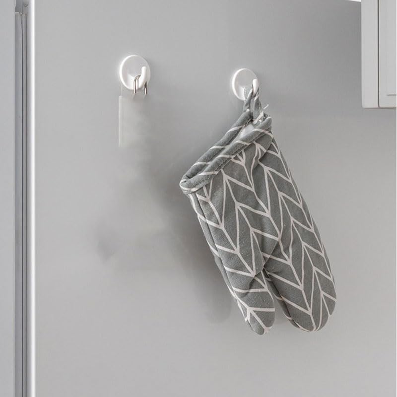6Pcs Adhesive Wall Hooks for Bathroom Kitchen