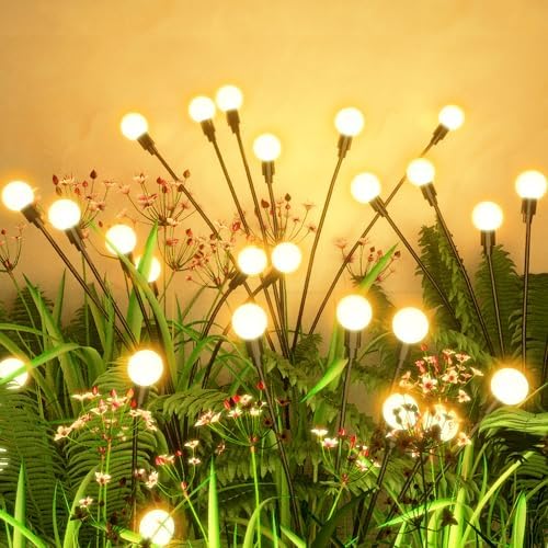 Flumy Solar Lights Outdoor Waterproof 2 Pack