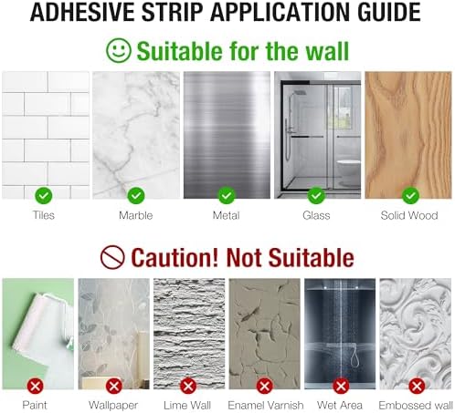 HITSLAM 30 Inch Self Adhesive Towel Bar No Drilling