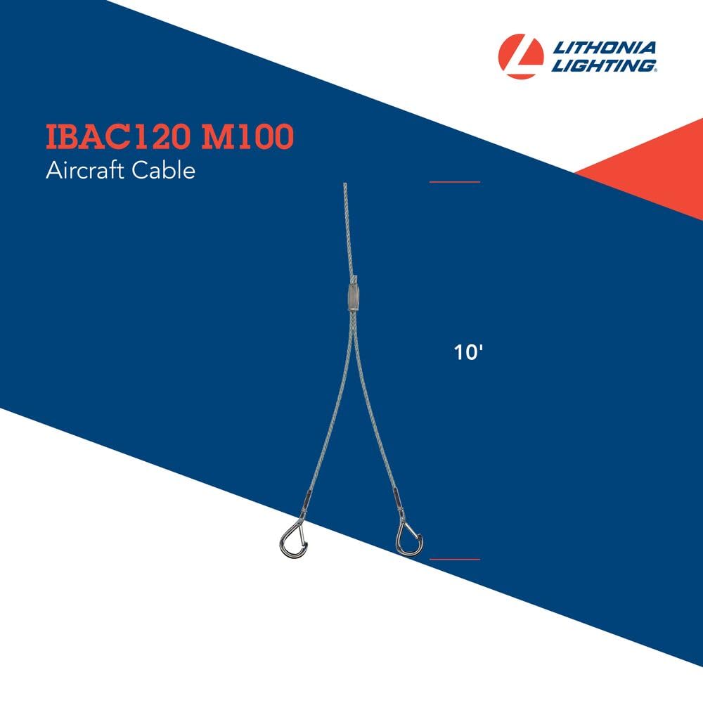 Lithonia Lighting IBAC120 M20 120 Inch Aircraft Cable Pair