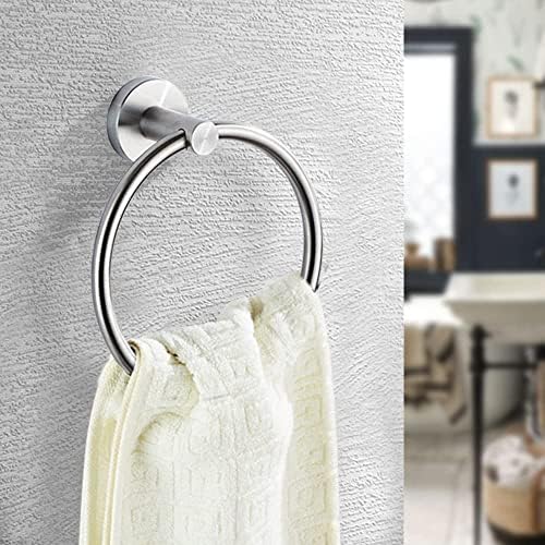 SUNTAI 2 Pack Hand Towel Ring Stainless Steel Brushed Nickel