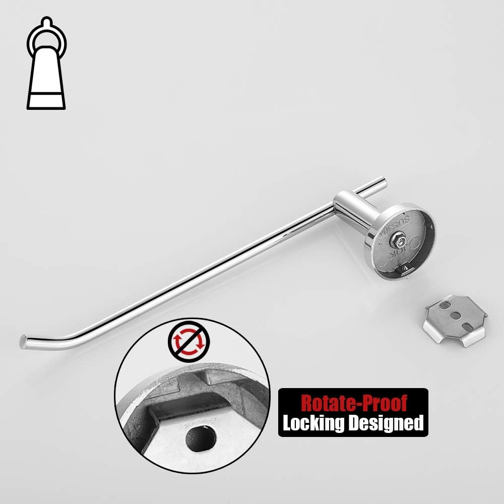 JQK Chrome Towel Ring 9 Inch Stainless Steel Bathroom Holder