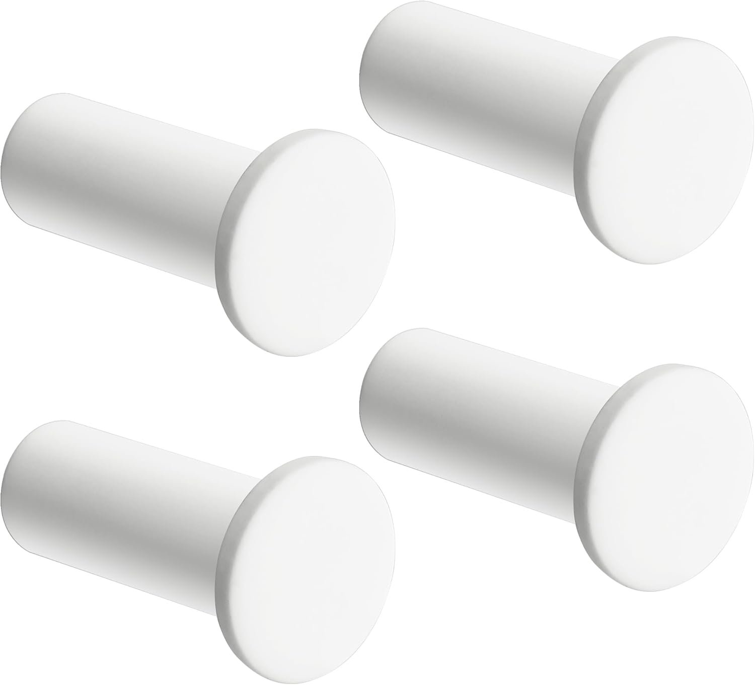SAYAYO Matte White Robe Hooks 4 Pcs Heavy Duty Wall Mount