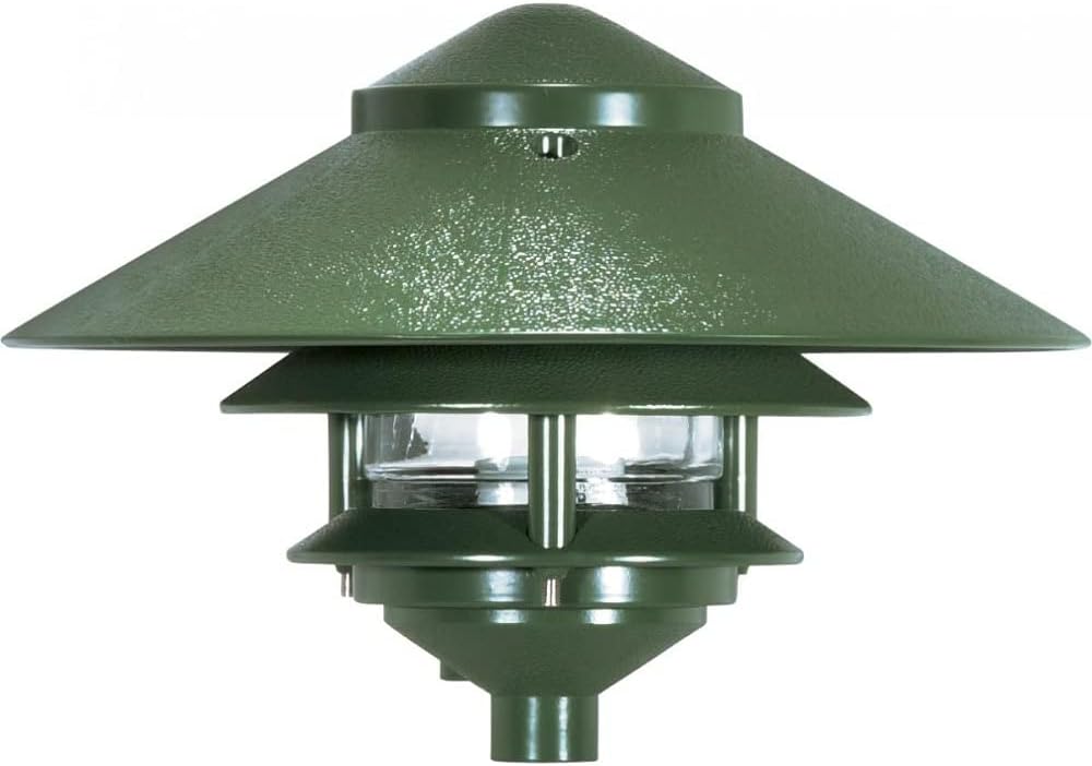 Nuvo One Light Outdoor 2 Louver Path Light - Green