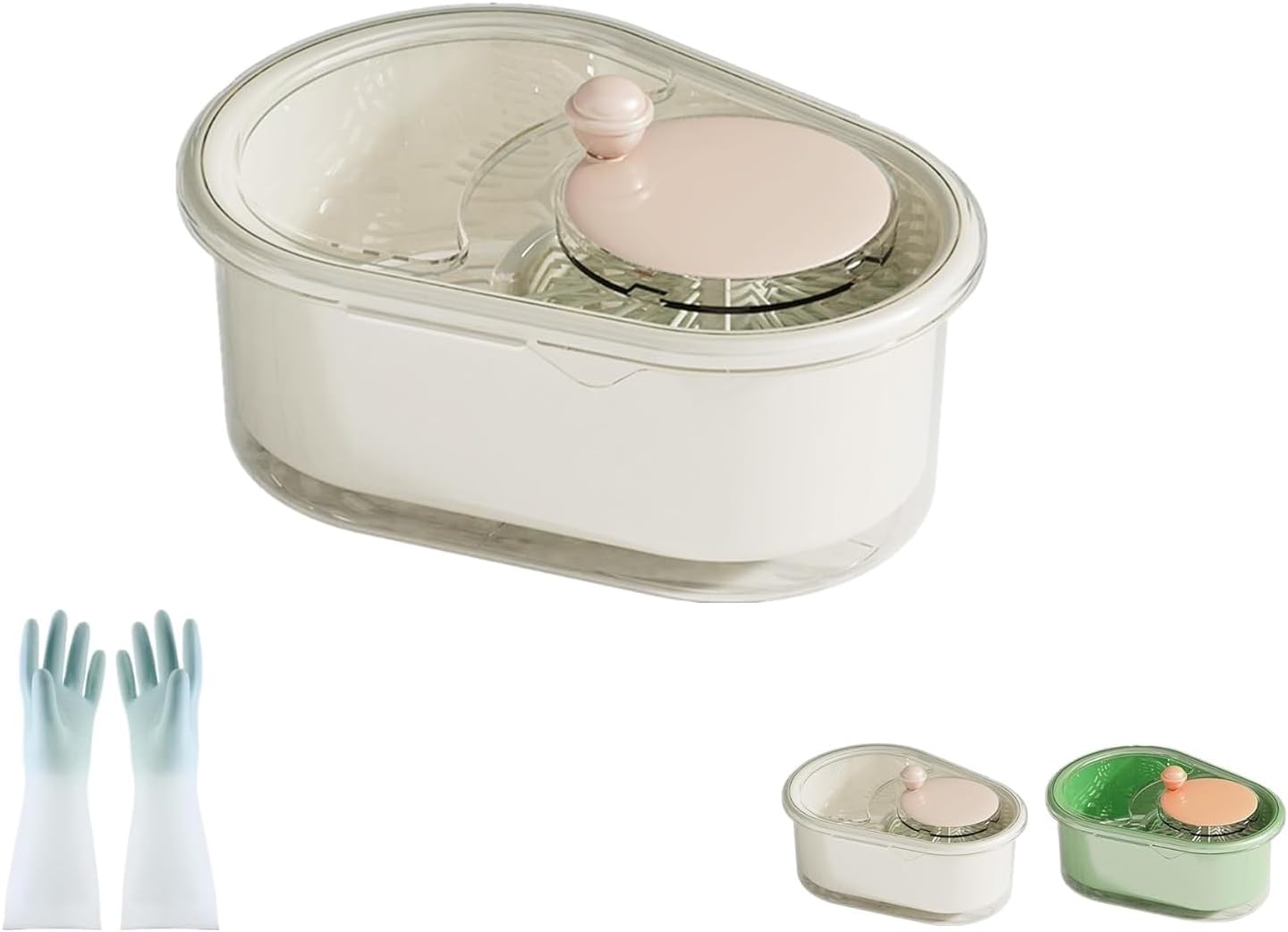 Fruit Cleaner Spinner with Lid and Brush