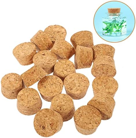 DECHOUS Wooden Wine Stoppers with Cork Plugs 60 Pcs Set