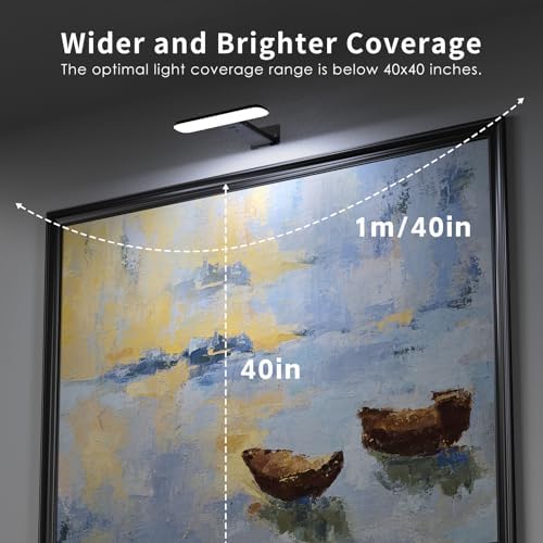 NARUNDREN 2 Pack Dimmable Picture Lights with Remote