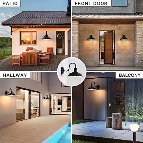 Double Century 2-Pack Barn Light Outdoor Wall Sconce