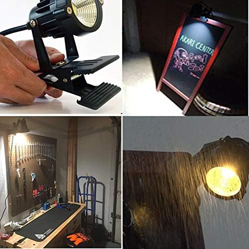 WeFoonLo 5W LED Clip Light Outdoor Waterproof Desk Spotlight Lamp