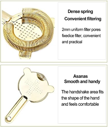 Heavy Duty Stainless Steel Hawthorne Strainer for Cocktails