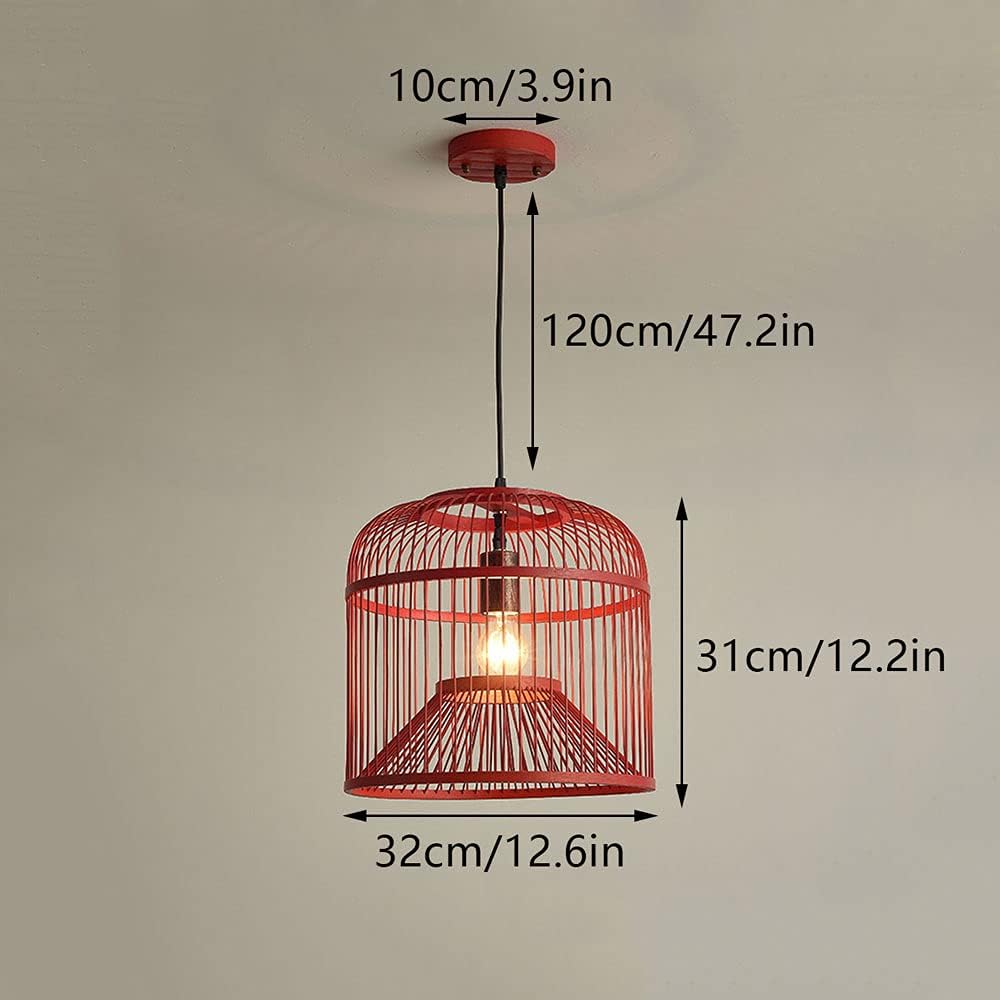 Hand-Woven Bamboo Pendant Lamp with Adjustable Height 1