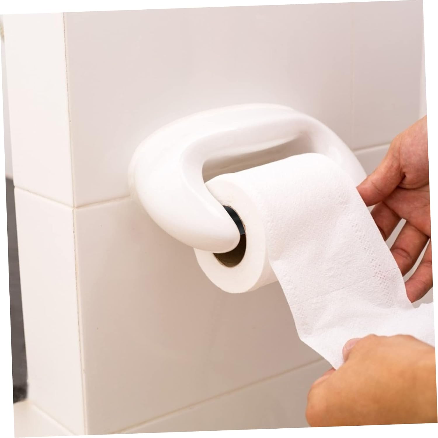 Holibanna 6Pcs Plastic Toilet Paper Rollers Retractable Tissue Holder