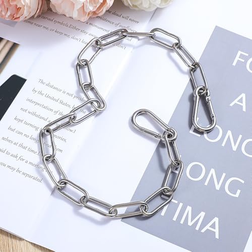 Secure Gate Chain Set with Both-Ended Carabiners