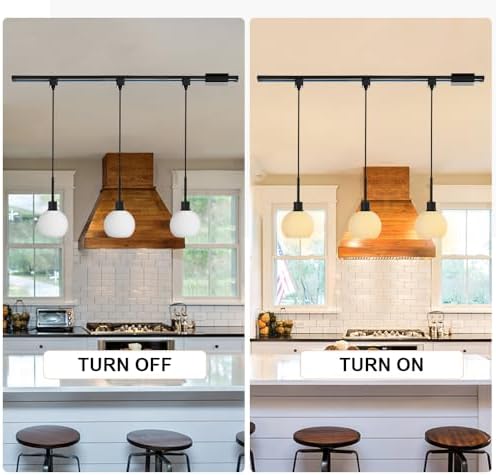 WINSHEN Black H-Type Track Pendant Light