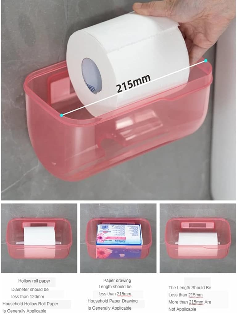 Waterproof Toilet Paper Holder Gray S Self Adhesive