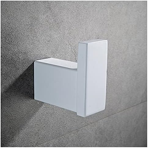 TYZK Shower Shelves Hardware Set White Robe Hook