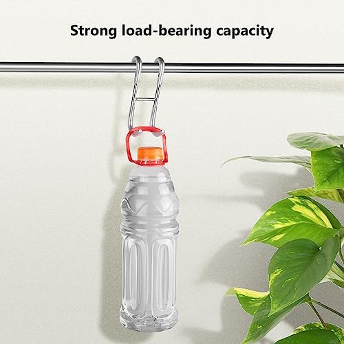 NINETREX Shower Door Hooks 4 Pack Silver