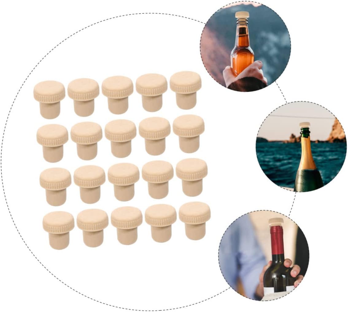20pcs Cute Polymer Wine Bottle Stopper Set