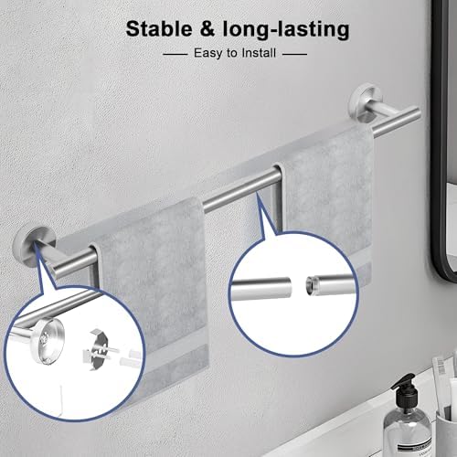 SCILIVE 30 Inch Brushed Nickel Towel Bar