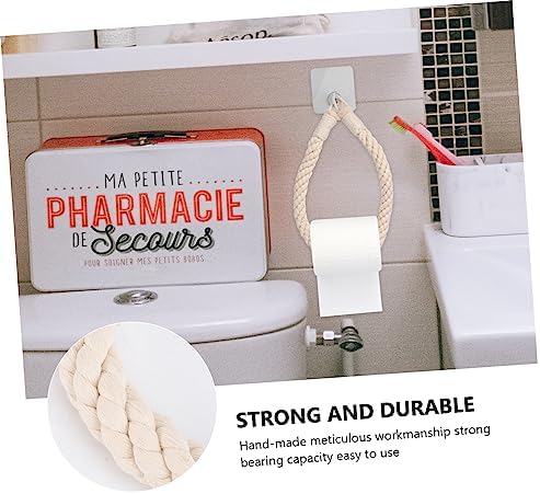Rope Hanging Toilet Paper Holder Wall Mounted