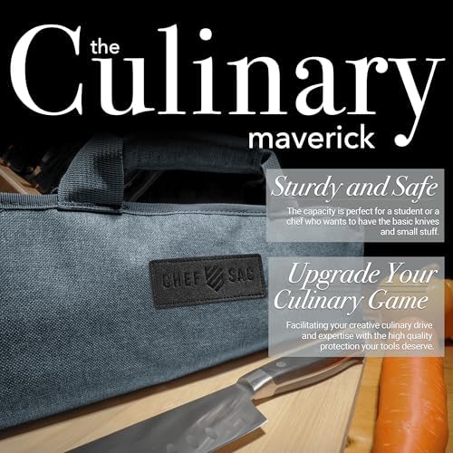 Chef Sac Chef Knife Roll Bag with 8 Pockets and 2 Flaps 1