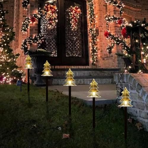 ILLUMINEW Solar Pathway Christmas Lights Set of 5