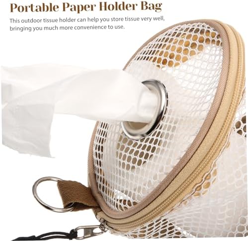 Mobestech Portable Toilet Paper Holder Bag for Camping and Car Use