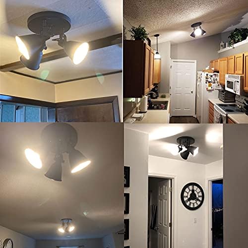 DIRYZON EUL 3-Light Ceiling Spot Light - Matte Black Industrial Style