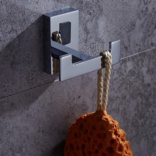 AUSWIND Chrome Brass Square Towel Hook with Lifetime Warranty