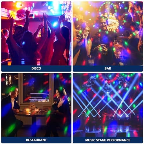 Gorkue 2-Pack DJ Disco Ball with Remote Control 1
