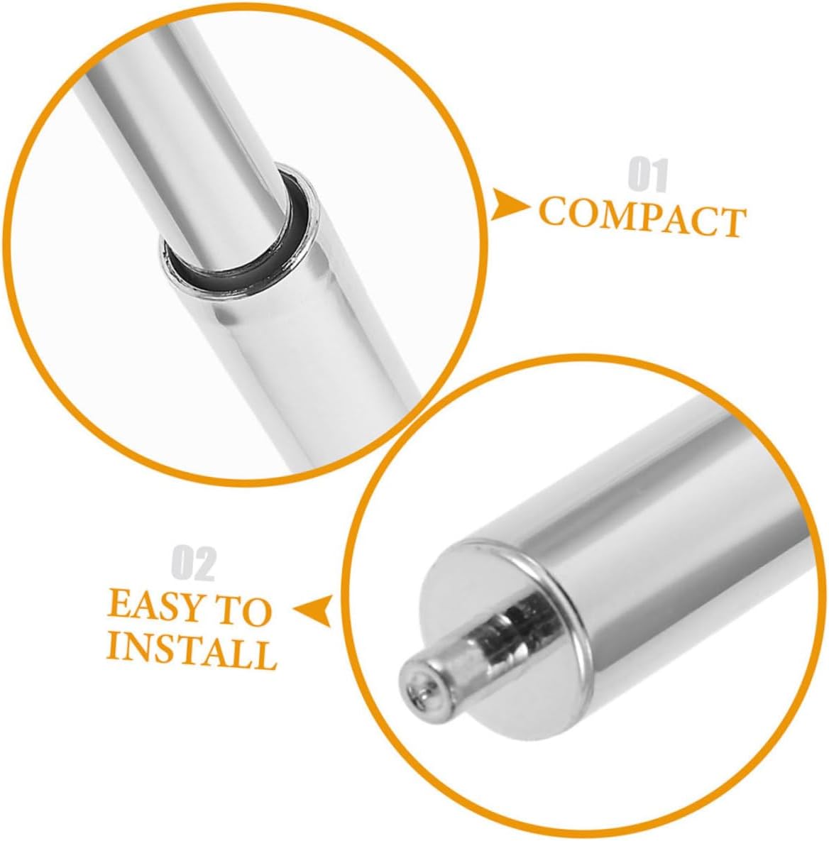 NUOBESTY 4Pcs Telescopic Toilet Paper Holder Replacement Rods