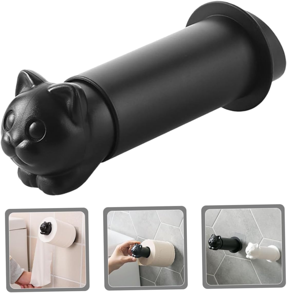 NUOBESTY Cat Wall-Mounted Paper Roll Holder