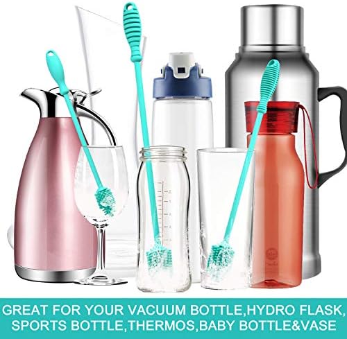 YRDGRG Silicone Bottle Brush Set of 3 for Narrow Bottles