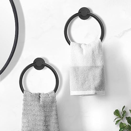 581016pcs Matte Black Bathroom Hardware Set