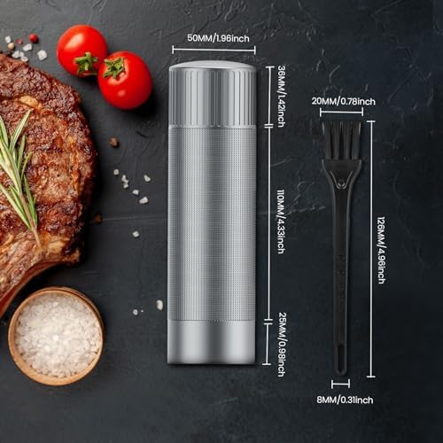 WhiteRhino Professional Salt Pepper Mill with 12 Settings