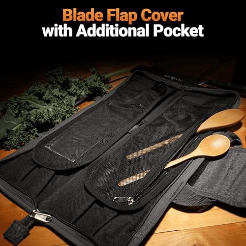 Chef Sac Chef Knife Roll Bag with 8 Pockets and 2 Flaps 1