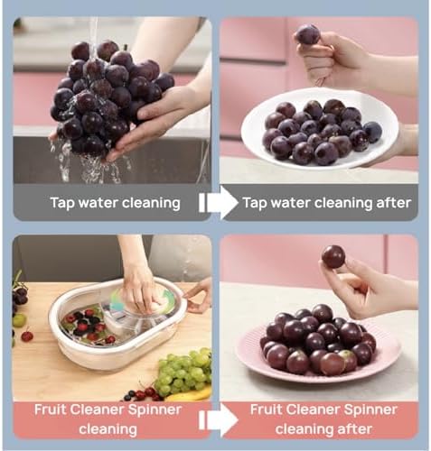 Uptiar Fruit Cleaner Spinner Washer Pro - Green 1