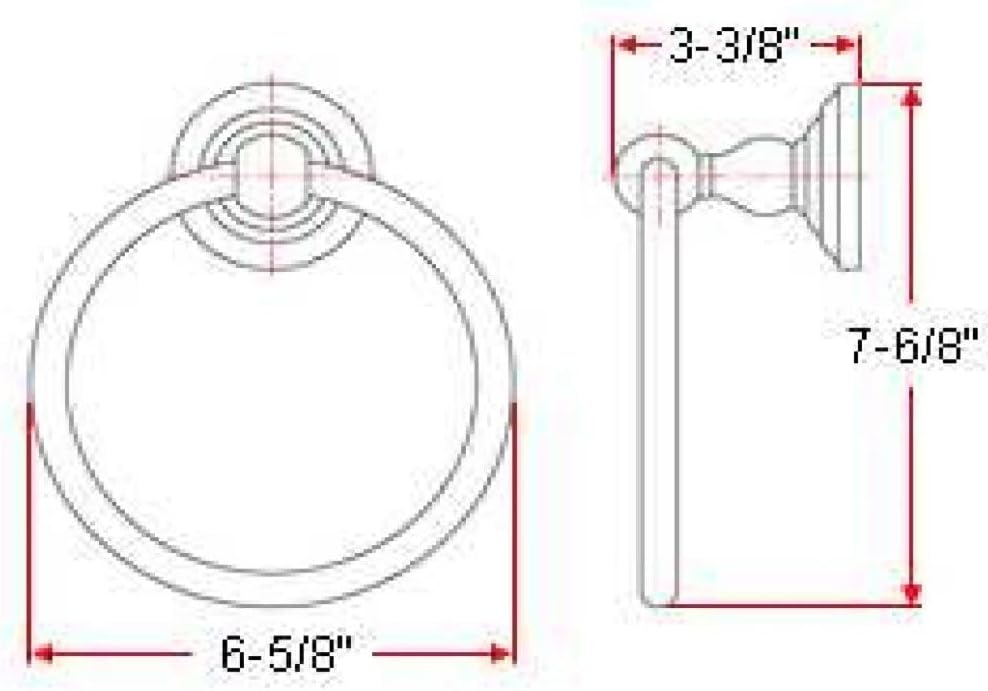 Design House 538421 Calisto Towel Ring - Oil Rubbed Bronze