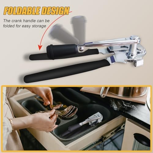 ICEKATI Heavy Duty Manual Can Opener With Magnet