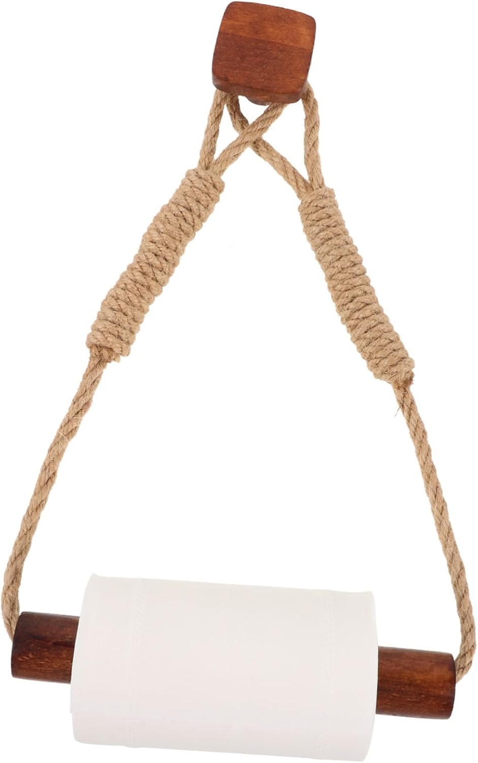Alipis Rustic Toilet Paper Holder with Storage