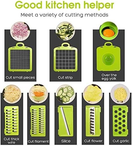 Drizom All-in-One Vegetable Chopper with 7 Blades