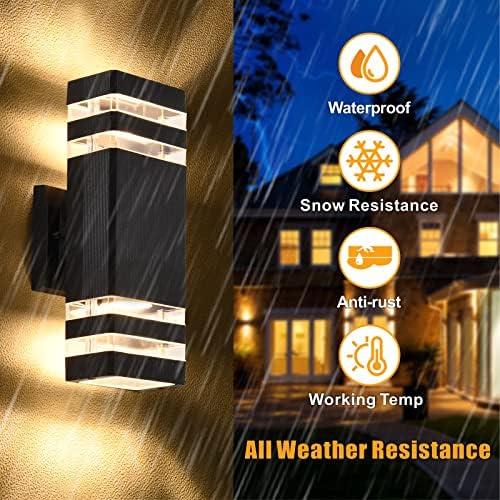 DASTOR Modern Outdoor Wall Light in Black