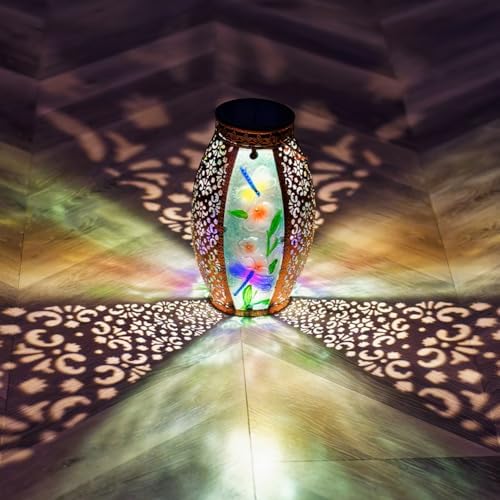 VEWOGARDEN Dragonfly Solar Lanterns for Outdoor Decor
