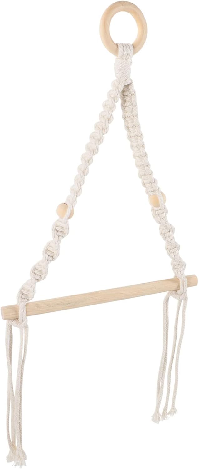 Boho Nautical Macrame Toilet Paper Holder Wall Mount