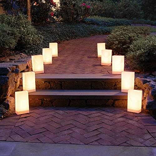 LumaBase 318100 Plastic Lanterns White Pack of 100